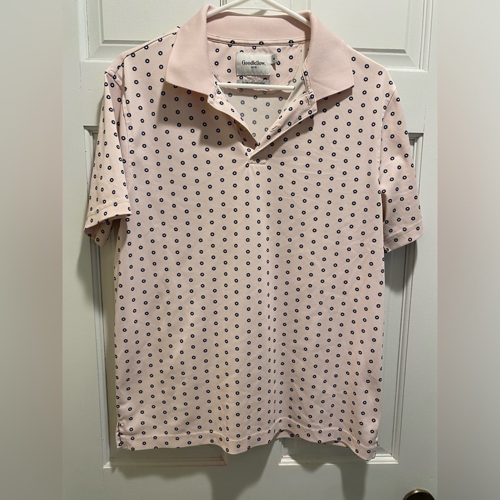 Club Room Men's Pink Polka Dot Shirt